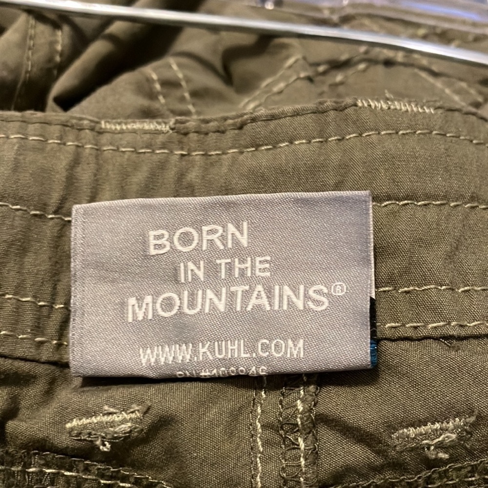 Women’s Kühl Sz 6 roll up green/grey cargo bermuda shorts - Picture 10 of 10